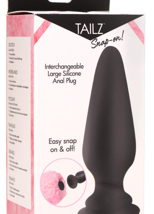 Interchangeable Silicone Anal Plug - Large