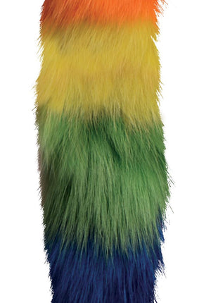 Interchangeable Rainbow Fox Tail