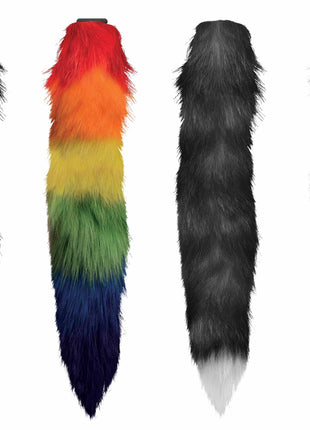 Interchangeable Rainbow Fox Tail