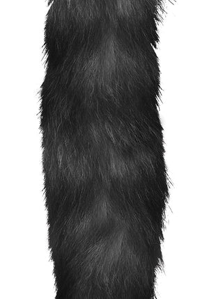 Interchangeable Black And White Fox Tail