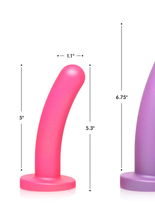 Triple Peg 28x Vibrating Silicone Dildo Set With Remote Control
