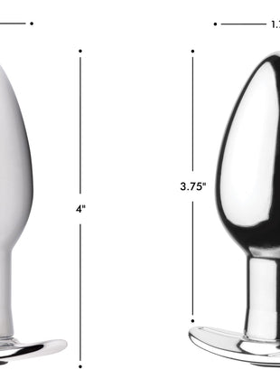 Chrome Blast 7x Rechargeable Butt Plug With Remote Control - Small
