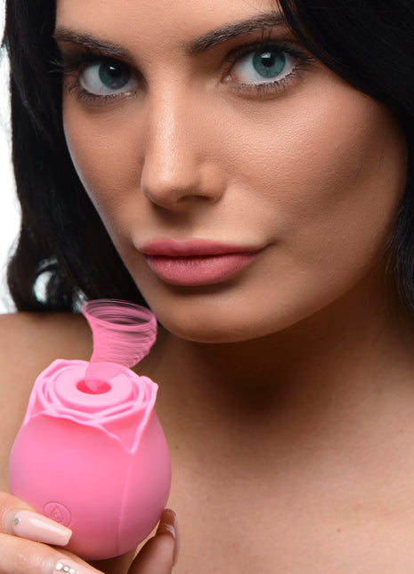 Bloomgasm Wild Rose 10x Suction Clit Stimulator - Pink