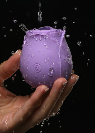 Bloomgasm Wild Rose 10x Suction Clit Stimulator - Purple