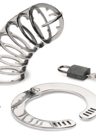 Stainless Steel Spiked Chastity Cage