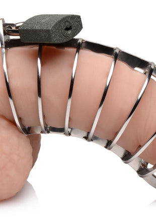 Stainless Steel Spiked Chastity Cage
