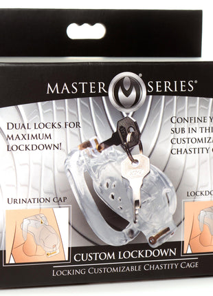 Lockdown Customizable Chastity Cage - Clear