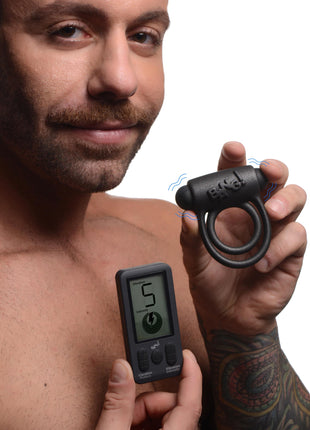 25x Vibrating Silicone Cock Ring With Remote Control
