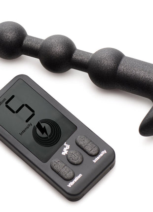 25x Vibrating Silicone Anal Beads With Remote Control