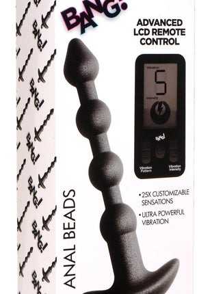 25x Vibrating Silicone Anal Beads With Remote Control