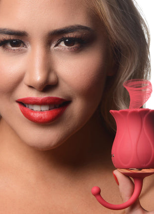 Royalty Rose Textured Suction Clit Stimulator