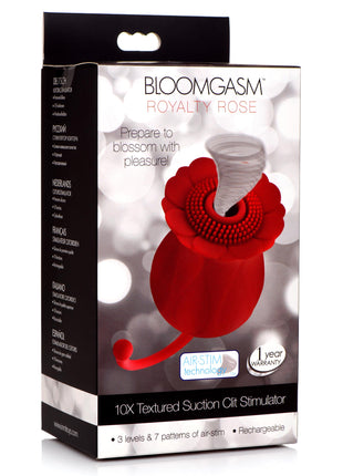 Royalty Rose Textured Suction Clit Stimulator