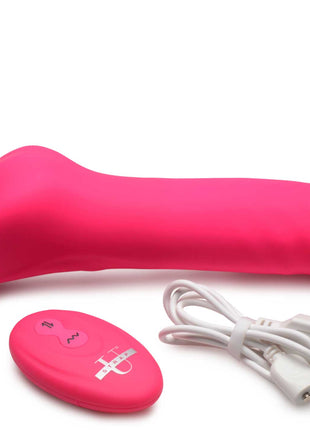 30x Thrusting And Vibrating Strapless Strap-on With Remote Control
