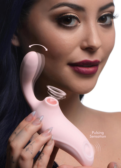 3 Way Elixir Sucking And Pulsing Vibrator