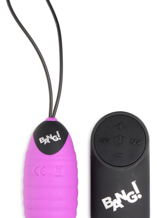 28x Ribbed Silicone Vibrating Egg With Remote Control