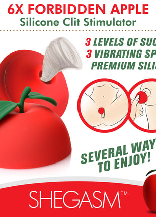 6x Forbidden Apple Silicone Clit Stimulator