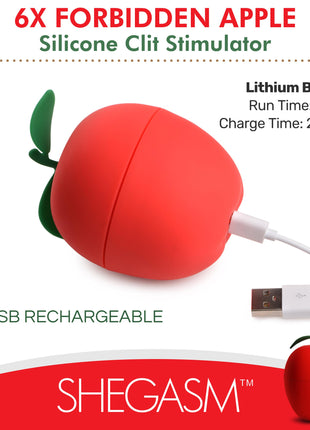 6x Forbidden Apple Silicone Clit Stimulator