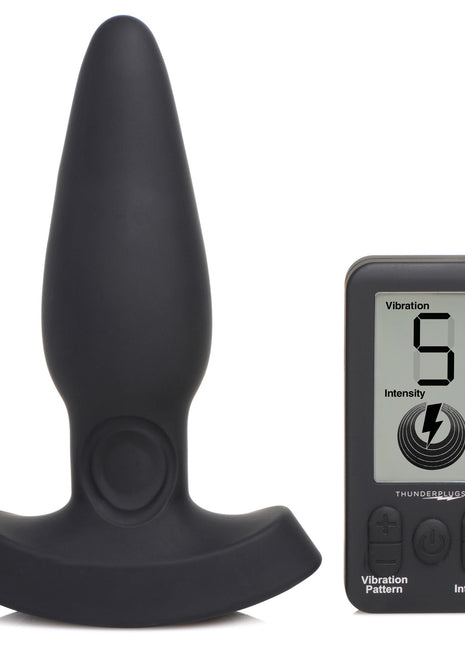 25x Pulsing And Vibrating Silicone Plug With Remote