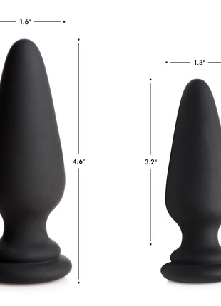 Large Anal Plug With Interchangeable Bunny Tail - White