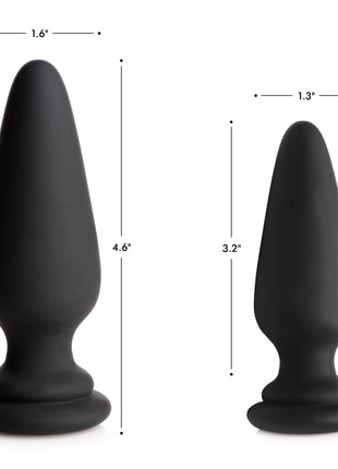 Large Anal Plug With Interchangeable Fox Tail - White