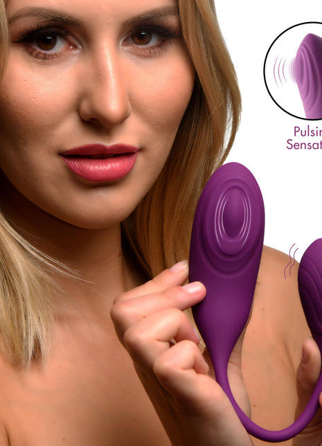 Slim Pulse 7x Pulsating Silicone Clit Stimulator And Vibrating Egg