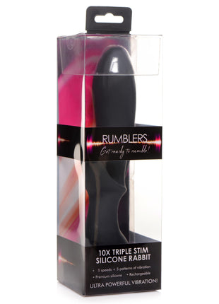10x Triple Stim Silicone Vibrator