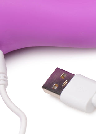 10x Triple Rabbit Silicone Vibrator - Purple