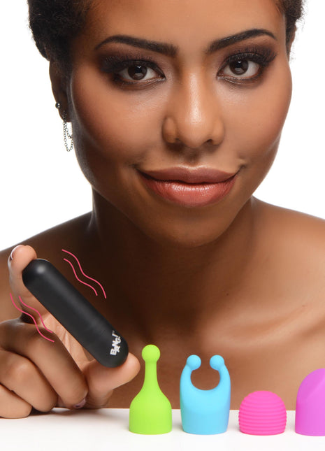 7x Rechargeable Bullet With 4 Attachments