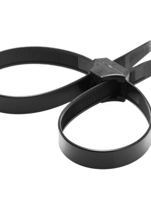 Misbehaved Black Zip Tie Police Cuffs - 5 Pack