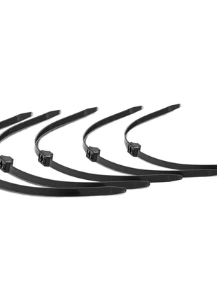 Misbehaved Black Zip Tie Police Cuffs - 5 Pack