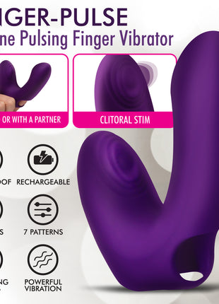 Finger-pulse Silicone Pulsing Finger Vibrator