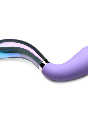 10x Pari Dual Ended Wavy Silicone And Glass Vibrator