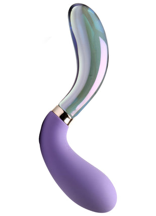 10x Pari Dual Ended Wavy Silicone And Glass Vibrator