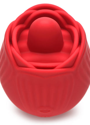 10x French Rose Licking And Vibrating Stimulator