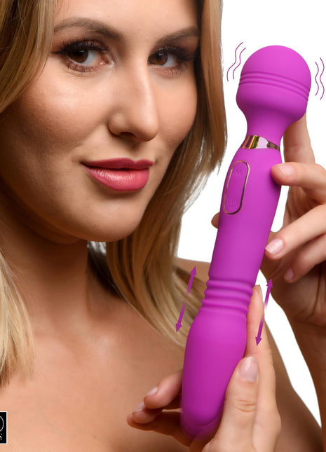 Ultra Thrust-her Deluxe Thrusting And Vibrating Silicone Wand