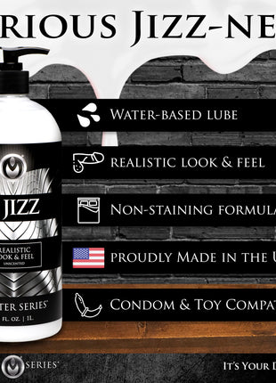 Jizz Unscented Water-based Lube - 34oz