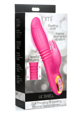 35x Lil Swell Thrusting And Swelling Silicone Rabbit Vibrator