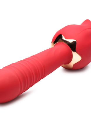 Racy Rose Thrusting And Licking Rose Vibrator