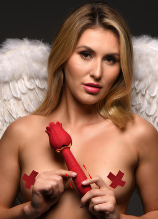 Racy Rose Thrusting And Licking Rose Vibrator