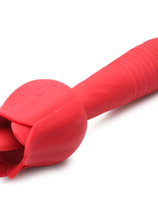 Racy Rose Thrusting And Licking Rose Vibrator
