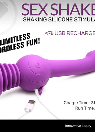 Sex Shaker Silicone Stimulator - Purple