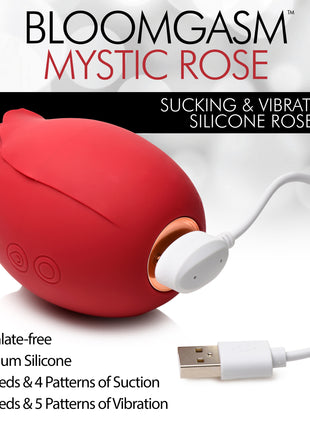 Mystic Rose Sucking And Vibrating Silicone Rose