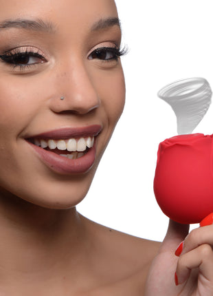 The Rose Lover's Gift Box 10x Clit Suction Rose - Red
