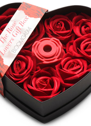 The Rose Lover's Gift Box 10x Clit Suction Rose - Red