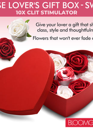 The Rose Lovers Gift Box 10x Clit Suction Rose - Swirl