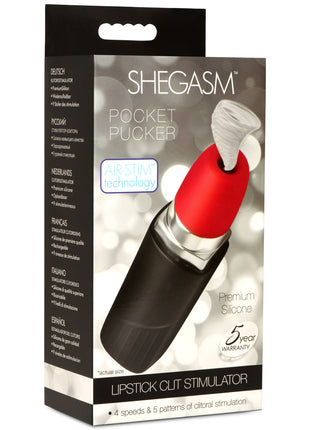 Pocket Pucker Lipstick Clit Stimulator