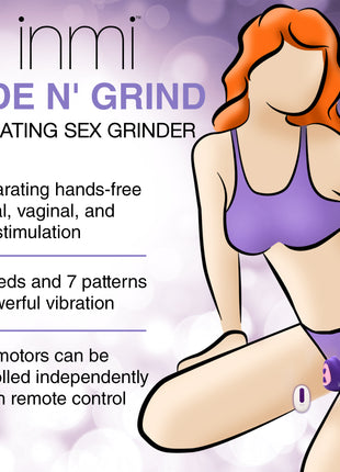 Ride N' Grind 10 X Vibrating Silicone Sex Grinder