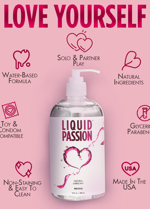 Liquid Passion Natural Lubricant - 16oz