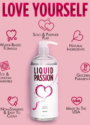 Liquid Passion Natural Lubricant - 34oz