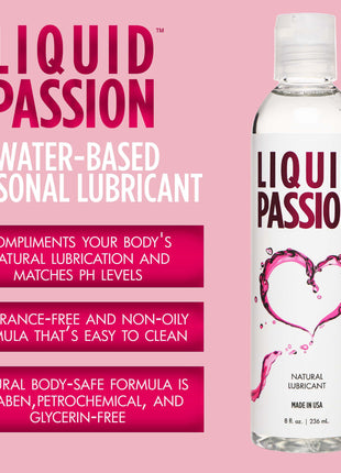 Liquid Passion Natural Lubricant - 8oz
